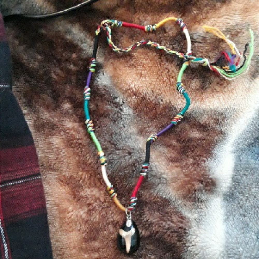 Colorful Beaded Necklace with Pendant